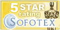 Highest 5-star rating at sofotex.com